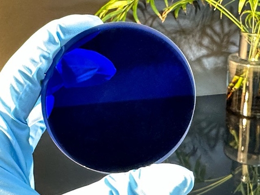 Perhiasan Batu Permata Kristal Biru Sapphire Glass Windows Lens Watch Case