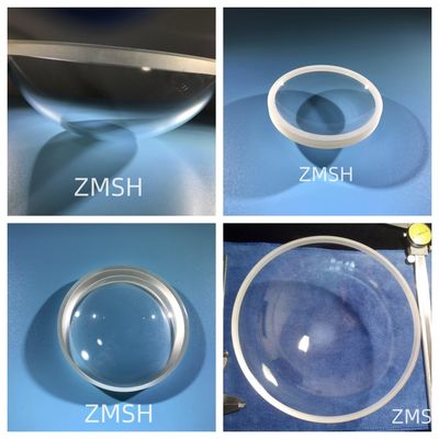 Dome Sapphire Optical Windows Resistensi kimia Konduktivitas panas tinggi Ketebalan 1mm 2mm