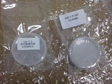 0.4mm Berdiri Bebas Gallium Nitrida Wafer HVPE GaN kristal tunggal Untuk Perangkat