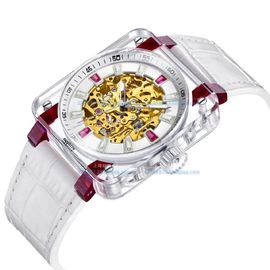 Case Transparan Sapphire Crystal Watch Case Al2O3 Single Crystal Hardness 9.0