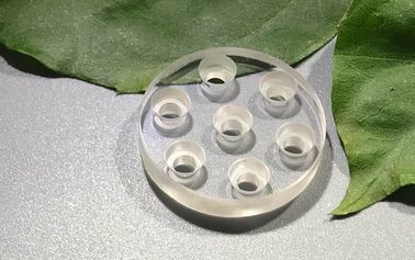 Bagian Unit Lensa Kaca Safir Bulat Dengan Lubang Sink Konduktivitas Panas Tinggi