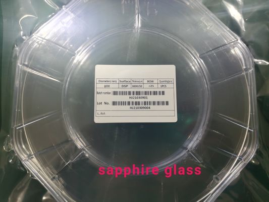 Diameter 200mm 8inch DSP Sapphire Wafer Untuk Epitaxial Sapphire Window 8inch Sapphire Wafer