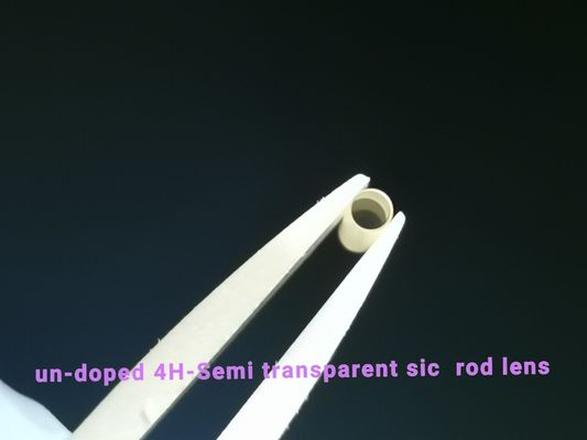 Polished Undoped 4h Semi Sic Single Crystal Rod Lens dengan kemurnian tinggi