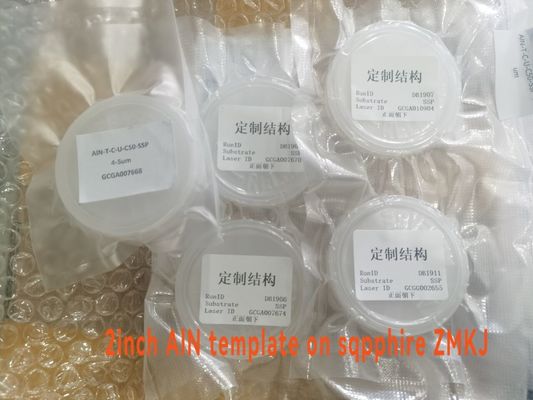 2 Inch Sapphire Substrate AlN Template Layer Wafer Untuk Perangkat BAW 5G