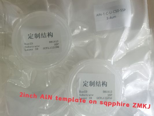 2 Inch Sapphire Substrate AlN Template Layer Wafer Untuk Perangkat BAW 5G