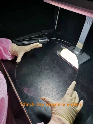 12inch 300mm No Notch Sapphire Substrate Wafer Crystal Glass Transmisi Optik Tinggi