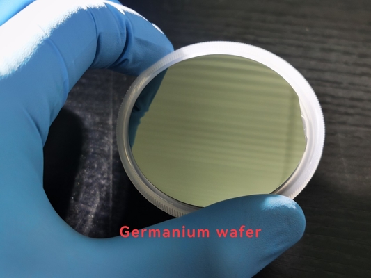 SSP Germanium Semikonduktor Substrat Wafer Ge Untuk Pita Inframerah 100 / 110 2 Inch