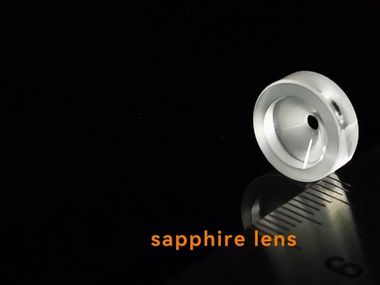 Kacamata Lensa Safir Berbentuk Kipas / Tidak Dipoles Al2O3 Kristal Tunggal