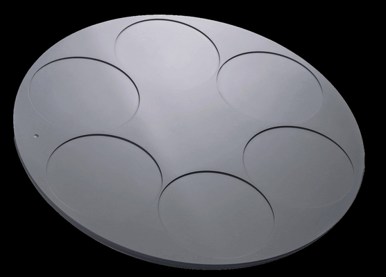 6 Inch Silicon Carbide SiC Coated Graphite Tray Pelat Grafit Tahan Suhu Tinggi