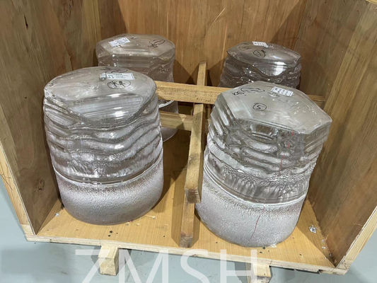 Sapphire Al2O3 Ingots 80KG 200KG 400KG Metode Pertumbuhan KY Untuk Pengolahan Komponen Sapphire