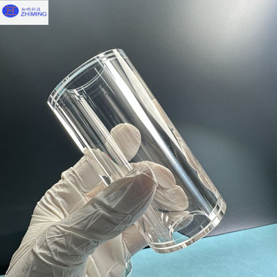 Polished Transparent Sapphire Tube KY Method Ukuran Disesuaikan Kekerasan Tinggi ketahanan tinggi