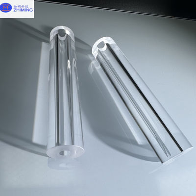 Polished Transparent Sapphire Tube KY Method Ukuran Disesuaikan Kekerasan Tinggi ketahanan tinggi