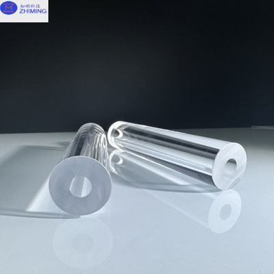 Polished Transparent Sapphire Tube KY Method Ukuran Disesuaikan Kekerasan Tinggi ketahanan tinggi