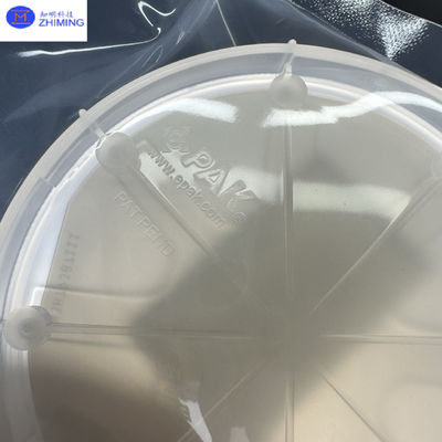 Wafer Karbida Silikon Ukuran Disesuaikan Semi isolasi Wafer SiC Hampir Tak Berwarna Transparan Tahan Tekanan Tinggi