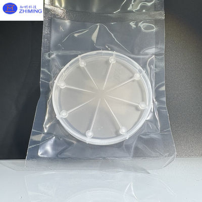 Wafer Karbida Silikon Ukuran Disesuaikan Semi isolasi Wafer SiC Hampir Tak Berwarna Transparan Tahan Tekanan Tinggi