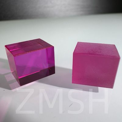 Pertanian buatan Berwarna Doped Sapphire AL2O3 Metode CZ Disesuaikan Ruby Blue Padparadscha