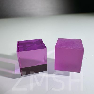 Pertanian buatan Berwarna Doped Sapphire AL2O3 Metode CZ Disesuaikan Ruby Blue Padparadscha