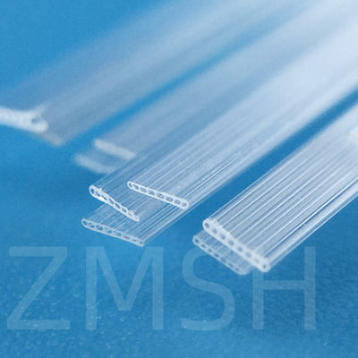 Optical Fused Quartz Tube SiO2 Crystal Glass Disesuaikan Transparan Kedua Ujung Terbuka Satu Ujung Ditutup