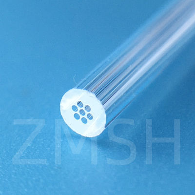 Optical Fused Quartz Tube SiO2 Crystal Glass Disesuaikan Transparan Kedua Ujung Terbuka Satu Ujung Ditutup