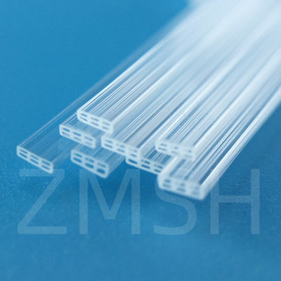 Optical Fused Quartz Tube SiO2 Crystal Glass Disesuaikan Transparan Kedua Ujung Terbuka Satu Ujung Ditutup