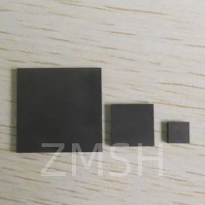 5×5mm 10×10mm SiC Wafer 4H-P 6H-P 3C-N tipe Produksi Berkualitas Penelitian Berkualitas Dummy