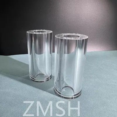 Tabung Sapphire OD50mm ID25.4mm Panjang 100mm AL2O3 C-Axis KY Metode Mohs 9.0 Kustomisasi