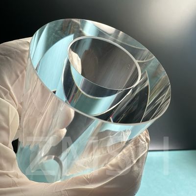 Tabung Sapphire Transparan AL2O3 Kekerasan Tinggi KY EFG Polished Lon Source Customization