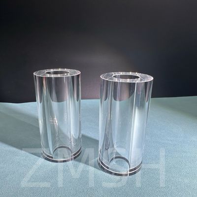 Tabung Sapphire Transparan AL2O3 Kekerasan Tinggi KY EFG Polished Lon Source Customization