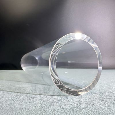 Tabung Sapphire Transparan AL2O3 Kekerasan Tinggi KY EFG Polished Lon Source Customization