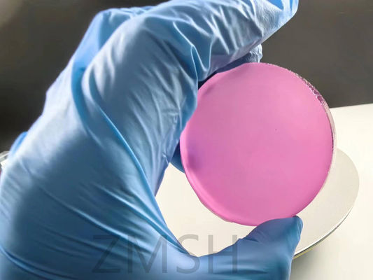 Pink Sapphire Bahan baku Sapphire buatan laboratorium Batu permata Kejelasan Mohs Kekerasan 9