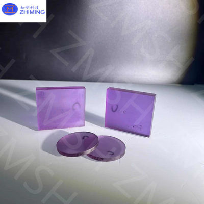 Sapphire buatan laboratorium batu permata sybthetic bahan baku skala Mohs 9 untuk Perhiasan dibuat transparan