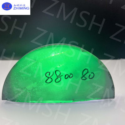 Moissanite batu permata kasar Emerald Forest Green Kekerasan Tinggi Karbida silikon kristal tunggal untuk Yahudi