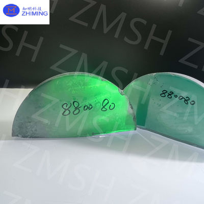 Moissanite batu permata kasar Emerald Forest Green Kekerasan Tinggi Karbida silikon kristal tunggal untuk Yahudi
