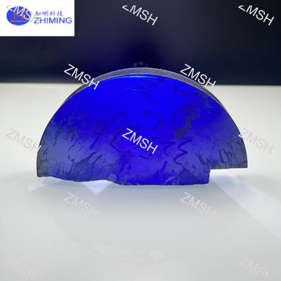 Moissanite Batu permata mentah Royal Blue Sintetis SiC Monocrystal Kekerasan Mohs 9,25 Bahan baku untuk perhiasan