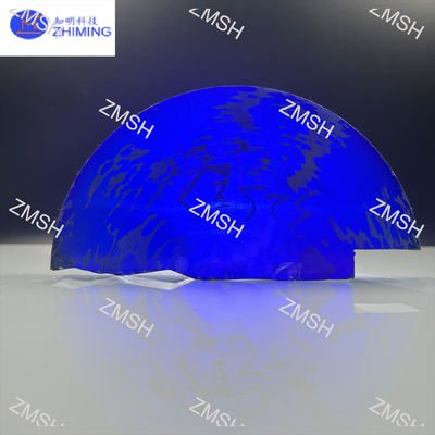 Moissanite Batu permata mentah Royal Blue Sintetis SiC Monocrystal Kekerasan Mohs 9,25 Bahan baku untuk perhiasan