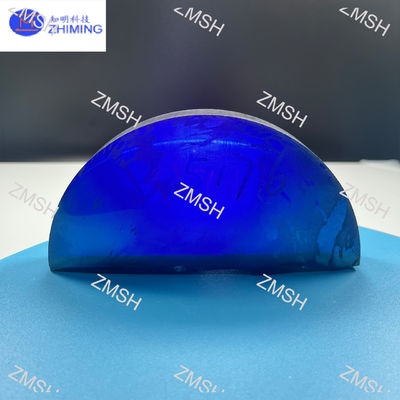 Moissanite Batu permata mentah Royal Blue Sintetis SiC Monocrystal Kekerasan Mohs 9,25 Bahan baku untuk perhiasan