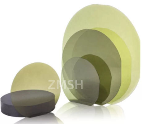 SiC Epitaxial Wafer Silicon Carbide 4H 4inch 6inch Industri Semikonduktor Resistivitas Tinggi