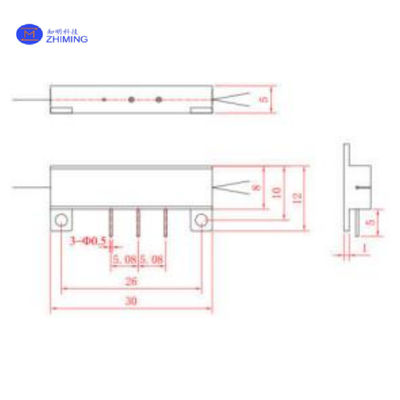 Lithium Niobate (LiNbO3) Y-Waveguide Modulator / Low Vπ 3.5V / High PER 25dB / Kompatibel dengan FOG, FOCT, Komunikasi Kuantum
