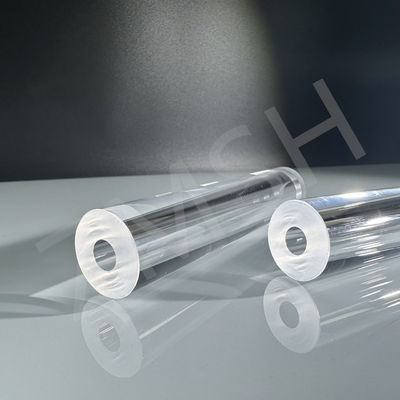 Polished Transparan Sapphire Tube Metode KY ukuran yang disesuaikan Al2o3 Single Crystal Sapphire Drive Pipe