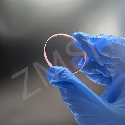 Ti3+ Red Sapphire Laser Al2O3 Single Crystal jendela optik Paket Keamanan Disesuaikan