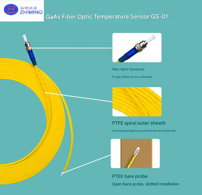 Sensor suhu serat optik GaAs presisi tinggi Transformer Hotspot Monitoring EMI-Resistant
