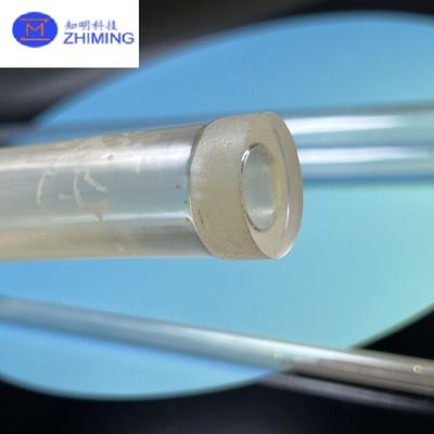Tutup Sapphire tabung Aluminium oksida dipoles kristal tunggal tahan korosi