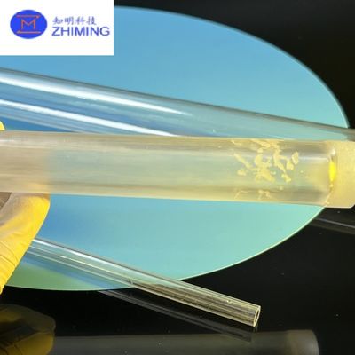 Tutup Sapphire tabung Aluminium oksida dipoles kristal tunggal tahan korosi