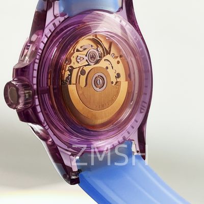 Kasus Jam Tangan Sapphire Gray-Violet Tumbuh di Laboratorium Disesuaikan Ketahanan Garuk Mewah