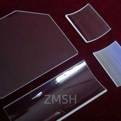 Quartz Glass Windows CNC Mesin Plat Silikon Fused Irregular Untuk Sistem Optik Dan Laser