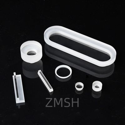 Quartz Glass Windows CNC Mesin Plat Silikon Fused Irregular Untuk Sistem Optik Dan Laser