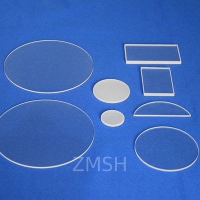 Quartz Glass Windows CNC Mesin Plat Silikon Fused Irregular Untuk Sistem Optik Dan Laser