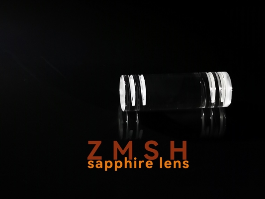 Lensa Batang Crylinder Safir Al2O3 Monokristalin Dengan Alur