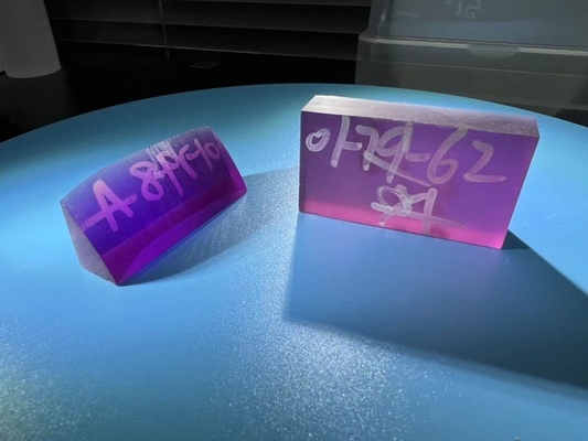 Harga yang pantas 99,999% Warna Ungu Titanium Sapphire Pigeon Blood Ruby Rod on line