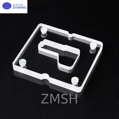 Harga yang pantas Plat Kuarsa Fused berbentuk khusus dengan lubang melalui optik on line